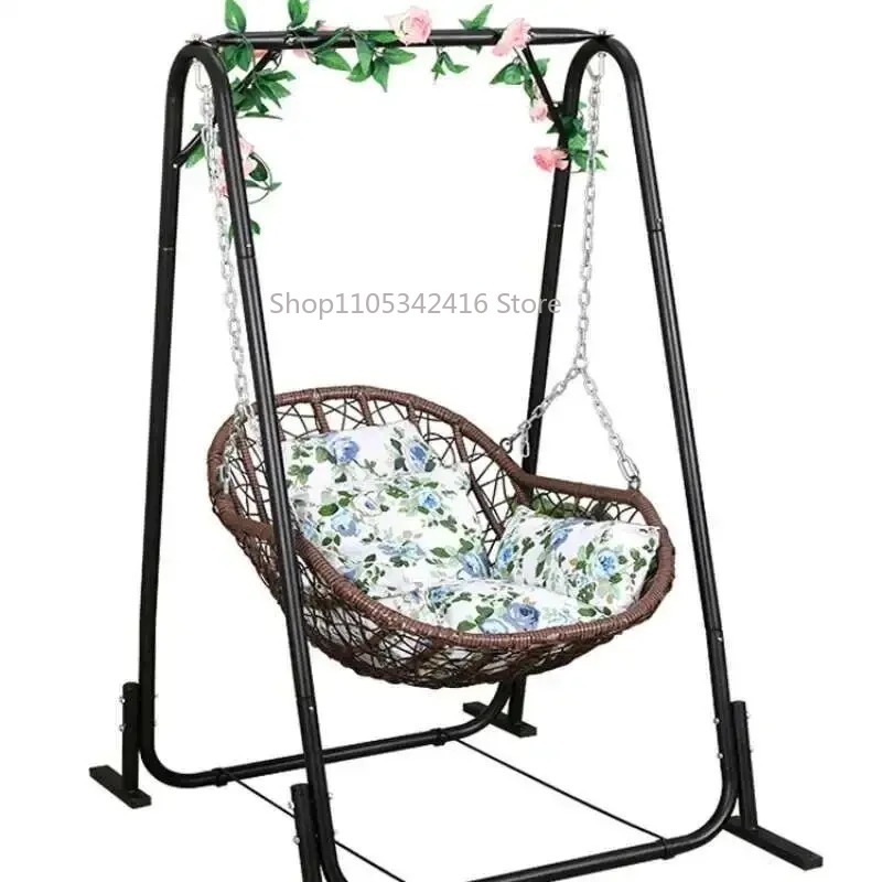 Outdoor Furniture Rattan - Single Rattan Hanging Basket Chair Child