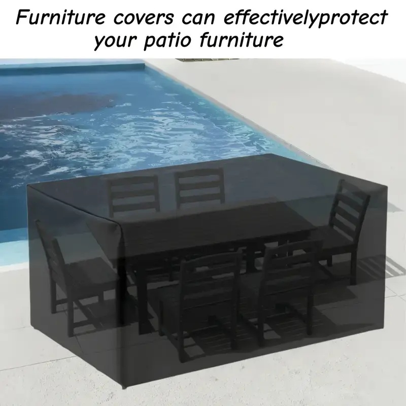 Outdoor Furniture Rattan - Heavy Duty Windproof Garden Furniture Cover
