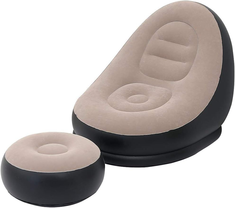 2Pcs Lazy Sofa Inflatable Chai - Outdoor Furniture Hay review and price