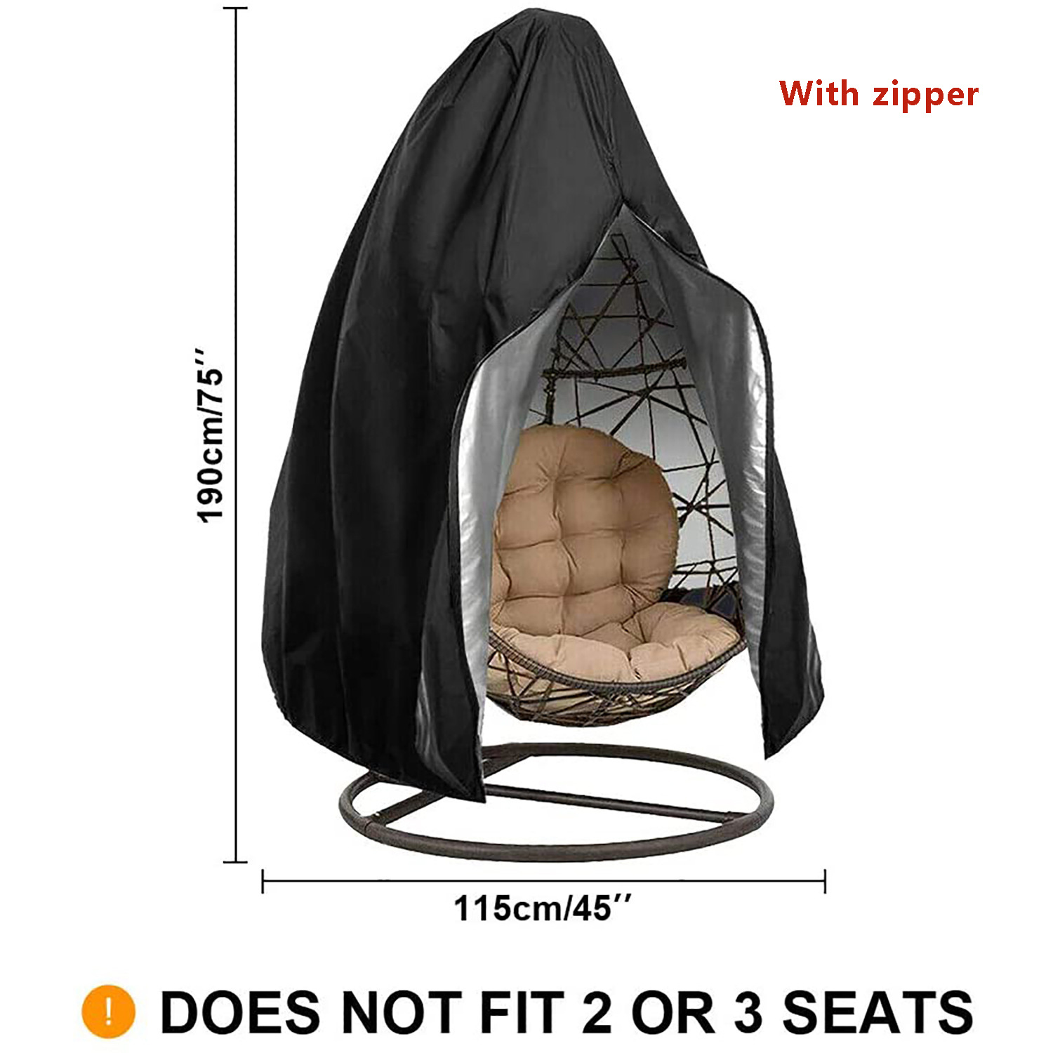 1 Piece Courtyard Hanging Egg  - Hanging Egg Chair review and price