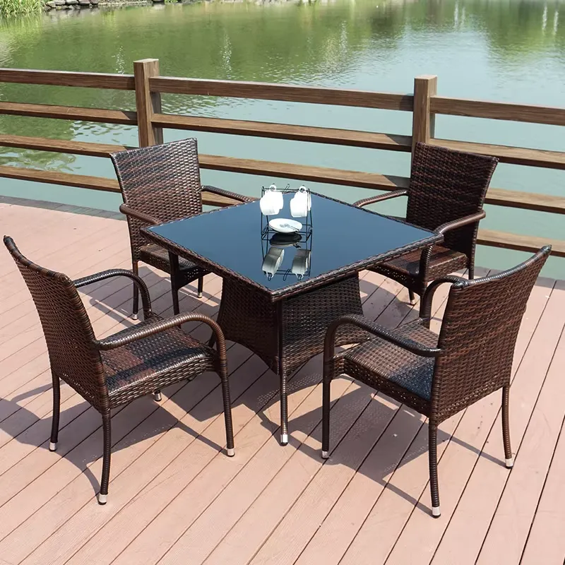 Small Metal Rattan Coffee Tabl - Outdoor Furniture Prices review and price