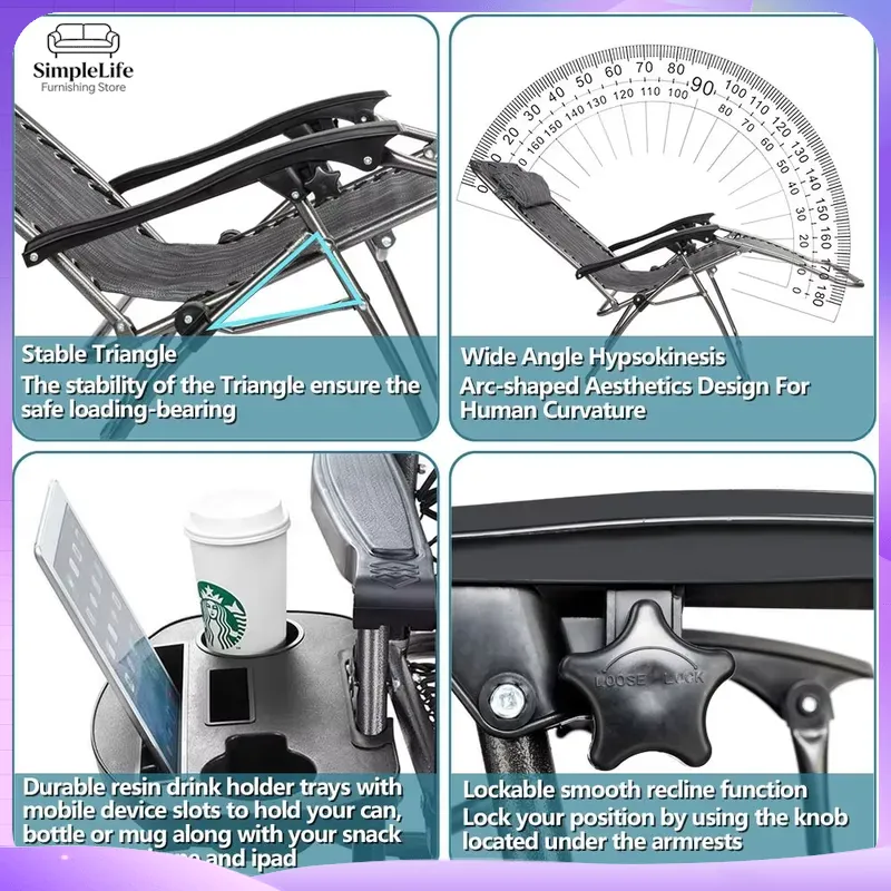Infinite Zero Gravity Chair Ad - Outdoor Furniture Grey review and price
