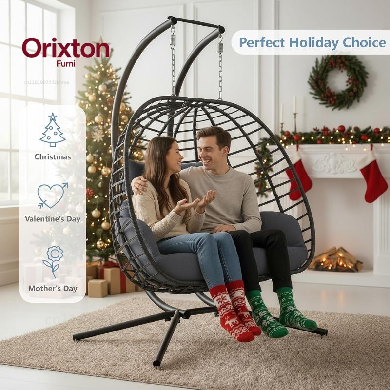 Double Egg Swing Chair with St - Hanging Egg Chair review and price
