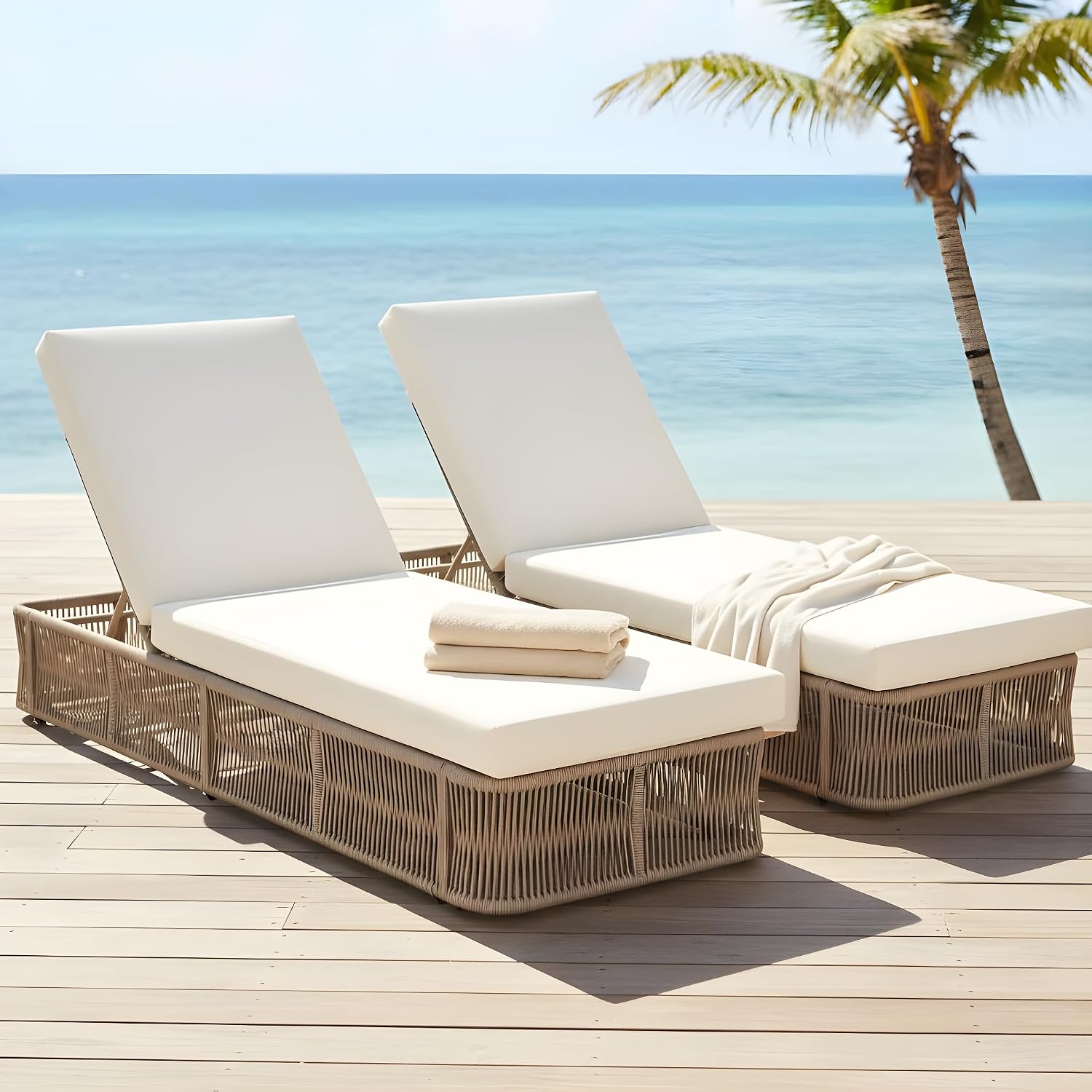 Woven Rope Lounge Chair 5-Posi - Outdoor Furniture Without Cushions review and price