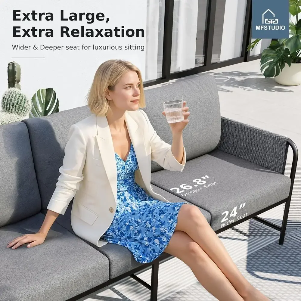 5-Seat Outdoor Patio Furniture - Outdoor Furniture Grey review and price
