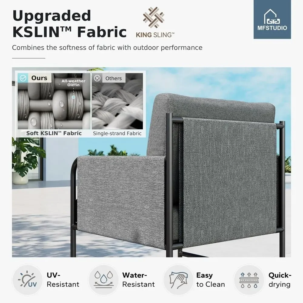 5-Seat Outdoor Patio Furniture - Outdoor Furniture Grey review and price