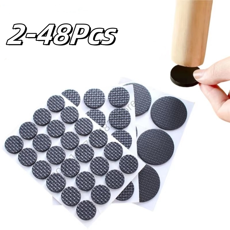 2-48Pc Self Adhesive Black Fur - Outdoor Furniture Leg Protectors review and price