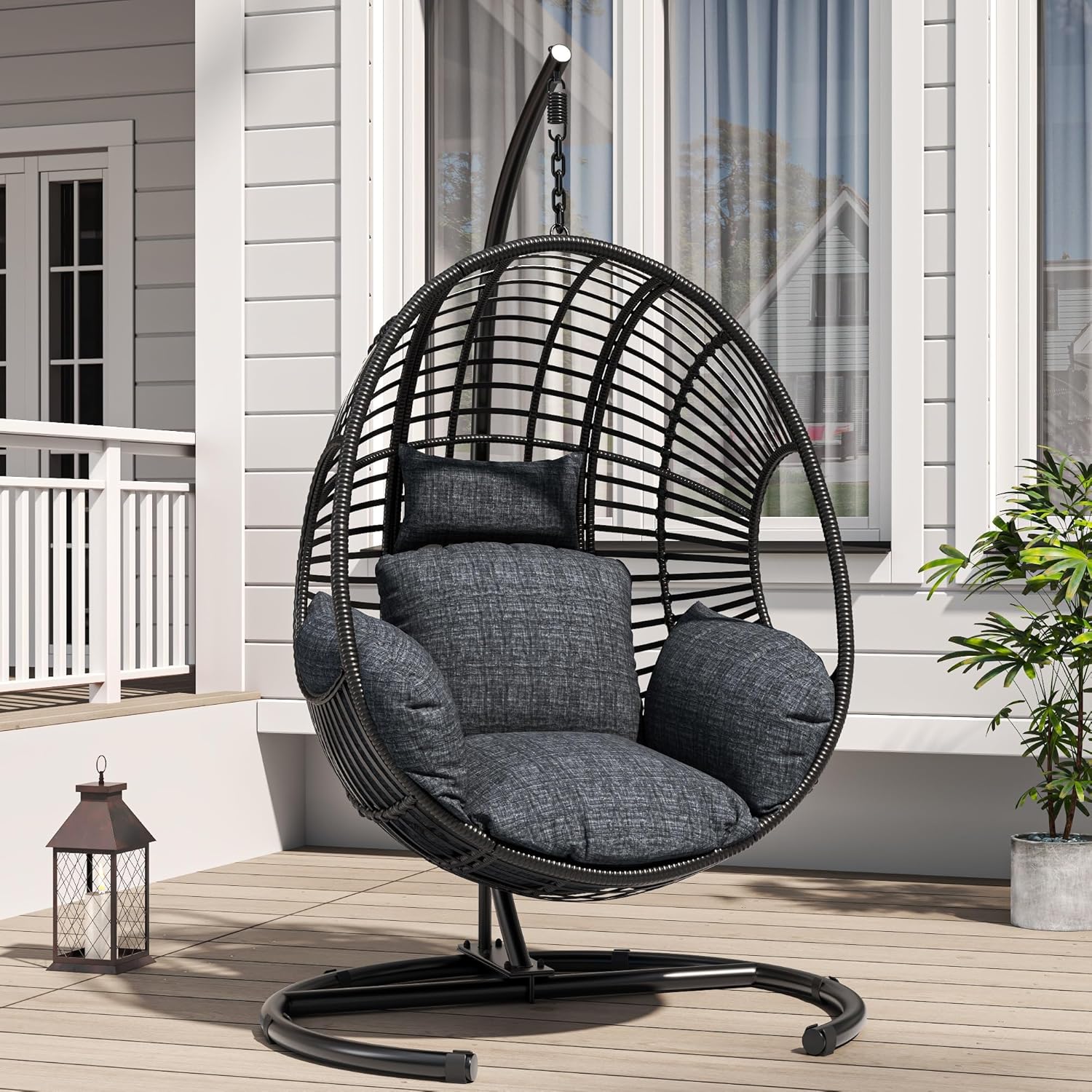 42in Extra Wide Egg Chair Pati - Outdoor Furniture Egg Chair review and price