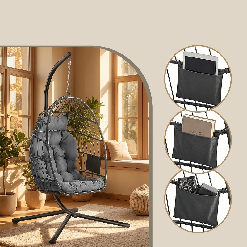 Hanging Egg Chair with Stand – - Hanging Egg Chair review and price