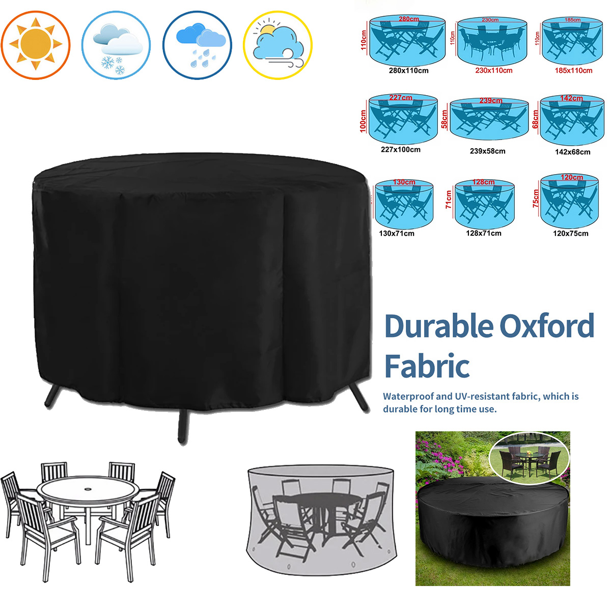Round Cover Round Outdoor Gard - Outdoor Furniture Varnish review and price