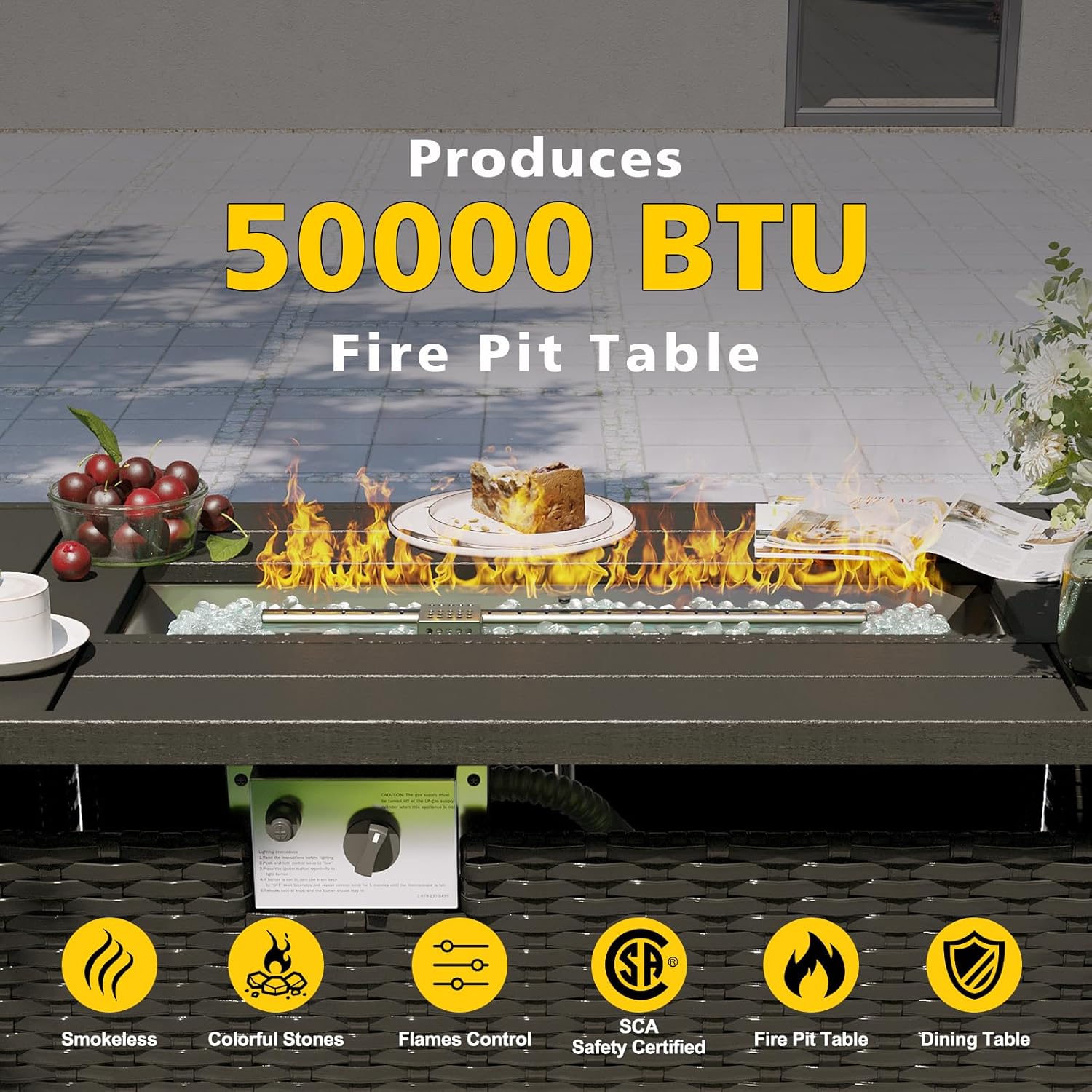 Patio Furniture Set with Fire  - Outdoor Furniture With Fire Pit review and price