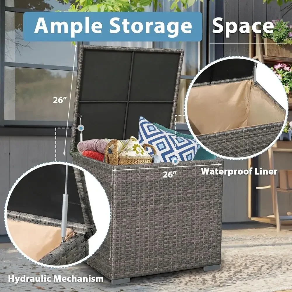 8-Piece Patio Furniture Set wi - Outdoor Furniture With Fire Pit review and price