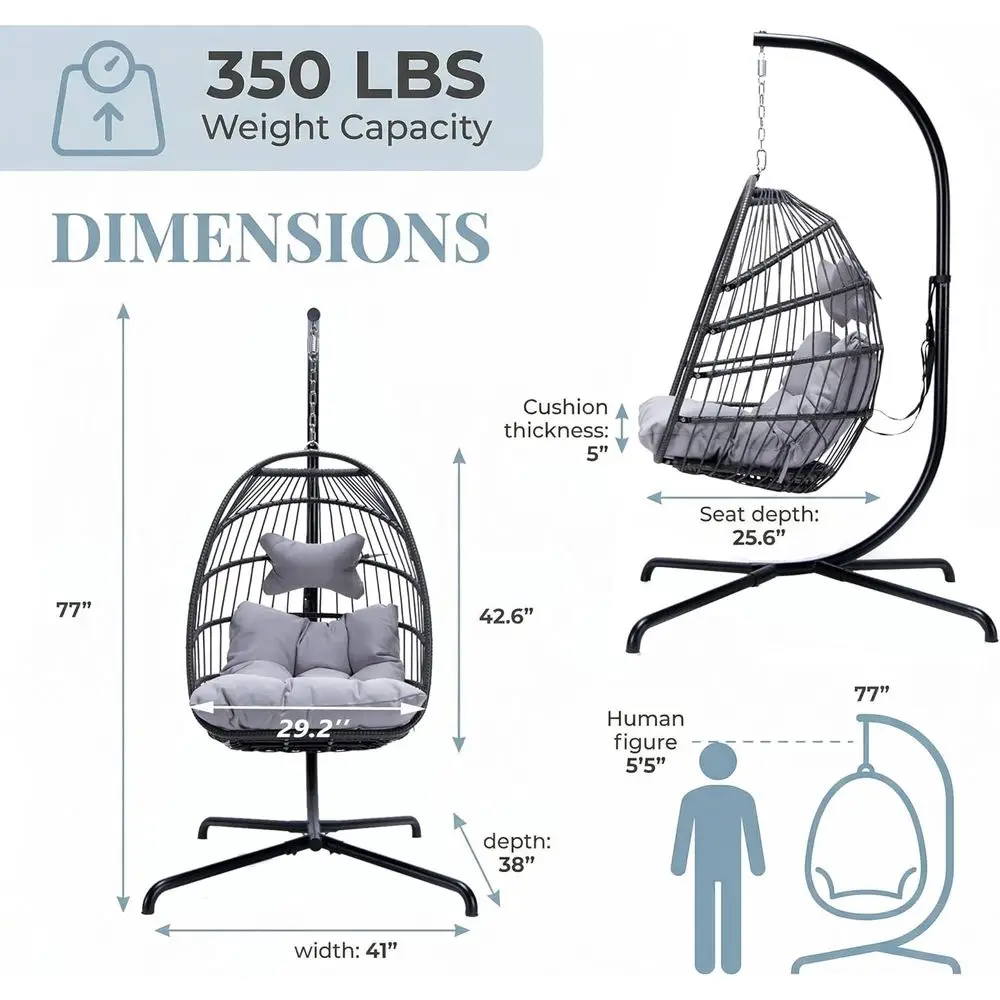 Outdoor Indoor Hanging Egg Cha - Hanging Egg Chair review and price