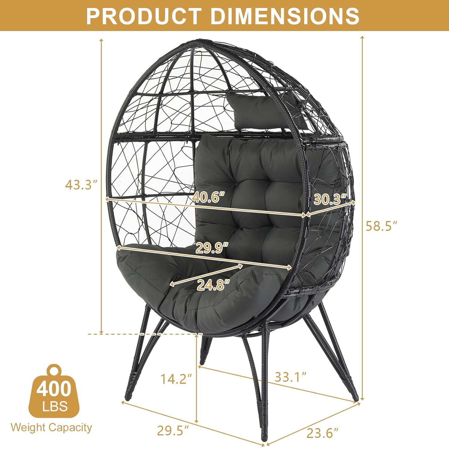 Oversized Wicker Egg Chair Cus - Outdoor Furniture Egg Chair review and price