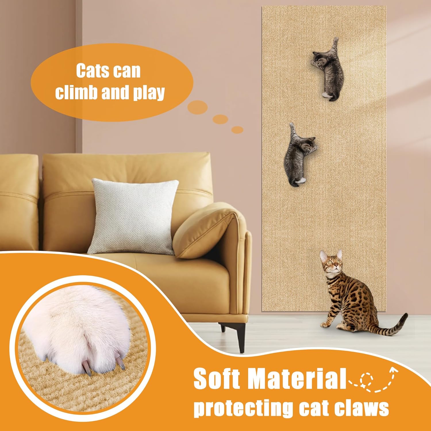 Trimmable Self Adhesive Cat Sc - Outdoor Furniture Leg Protectors review and price
