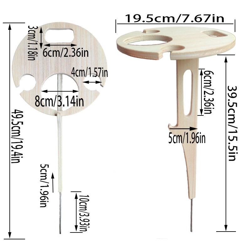 Outdoor Wine Table Portable Pi - Outdoor Furniture Europe review and price