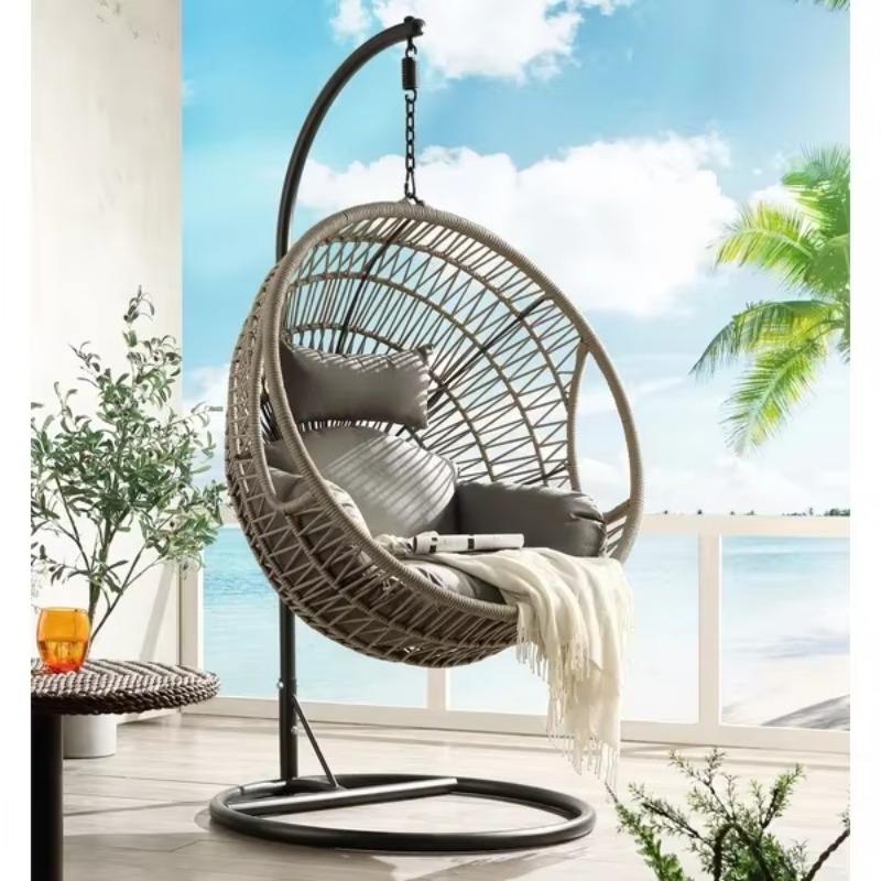 Modern Egg-Shaped Rattan Wicke - Hanging Egg Chair review and price