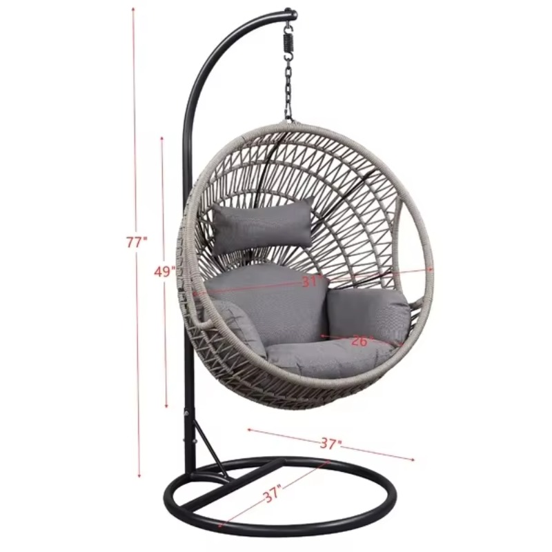 Modern Egg-Shaped Rattan Wicke - Hanging Egg Chair review and price